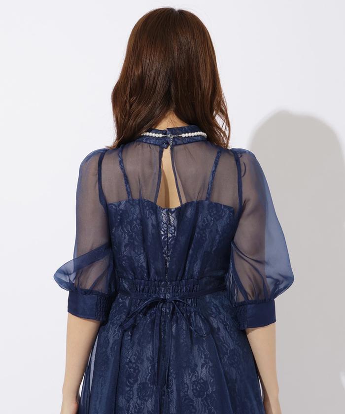ソフトオーガンジー×レースドレス(505796302) | AND COUTURE(AND ソフトオーガンジー×レースドレス(505796302) | AND COUTURE(AND