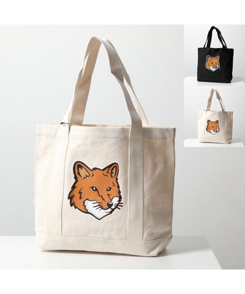 Maison kitsune fox online head tote bag