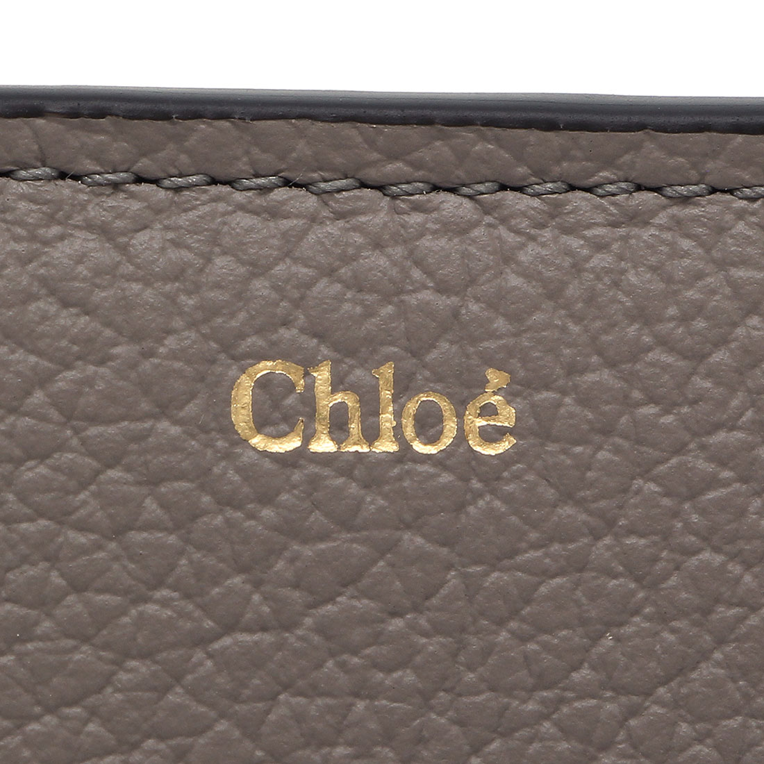 クロエ Chloe チェーン コンパクト ウォレット 2つ折り財布 レザー レッド