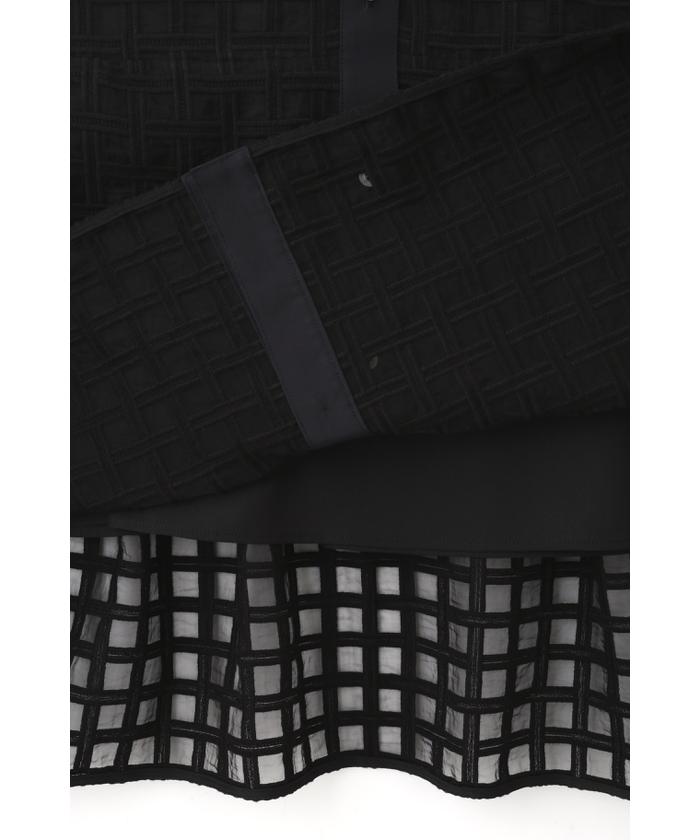 セール 50%OFF】◇エンブロイダリーチェックワンピース