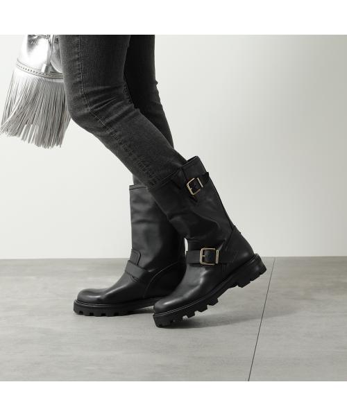 希少☆ジミーチュウ☆バイカーブー セール 22%OFF】Jimmy Choo ミドルブーツ BIKER II SQM バイカー