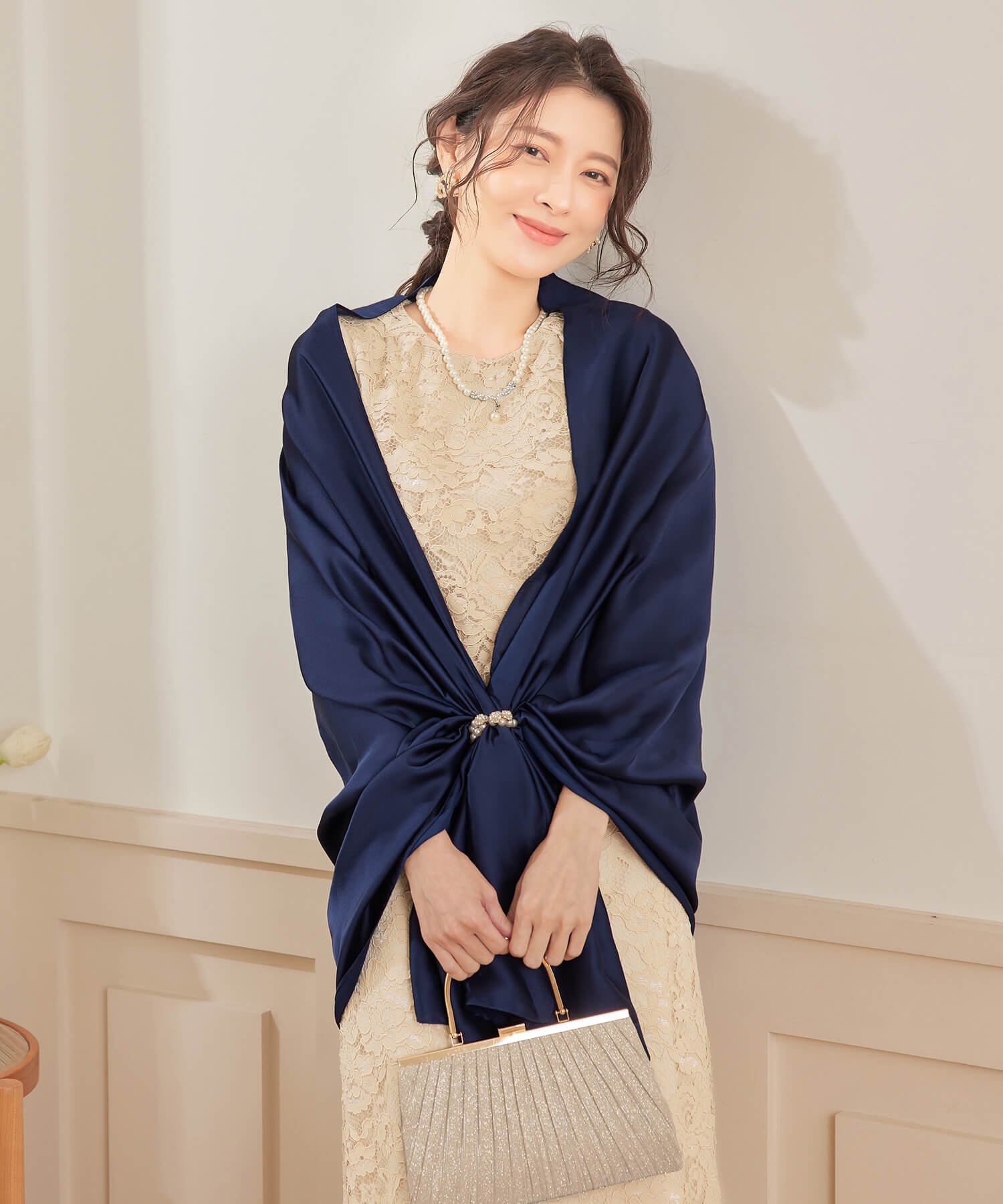 LANVIN エレガント ファー ストール マフラー パーティ ドレス 極美品 uricca マフラー ストール スカーフ レディース カシミア タッチ