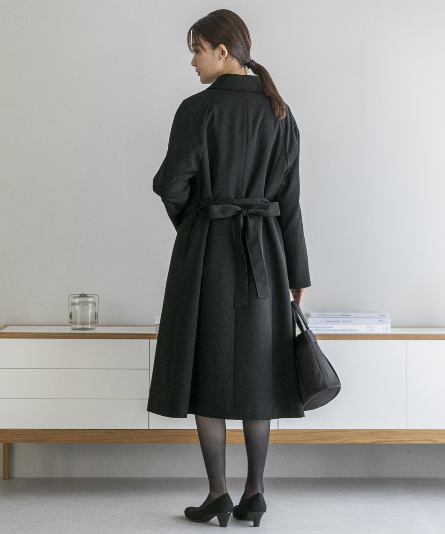 喪服】ブラックフォーマルコート/ライナー付き/レディース 喪服】ブラックフォーマルコート/ライナー付き/レディース
