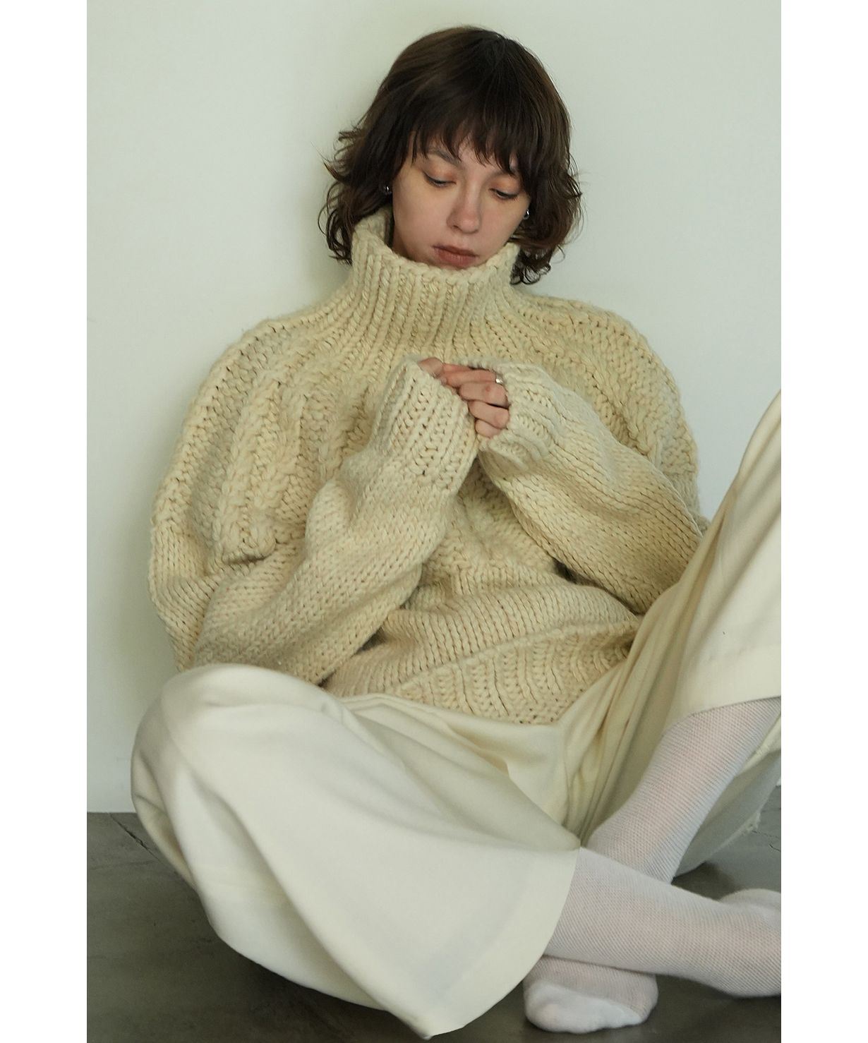 セール】CHUNKY CABLE HAND KNIT TOPS(505796411) | クラネ セール】CHUNKY CABLE HAND KNIT TOPS(505796411) | クラネ