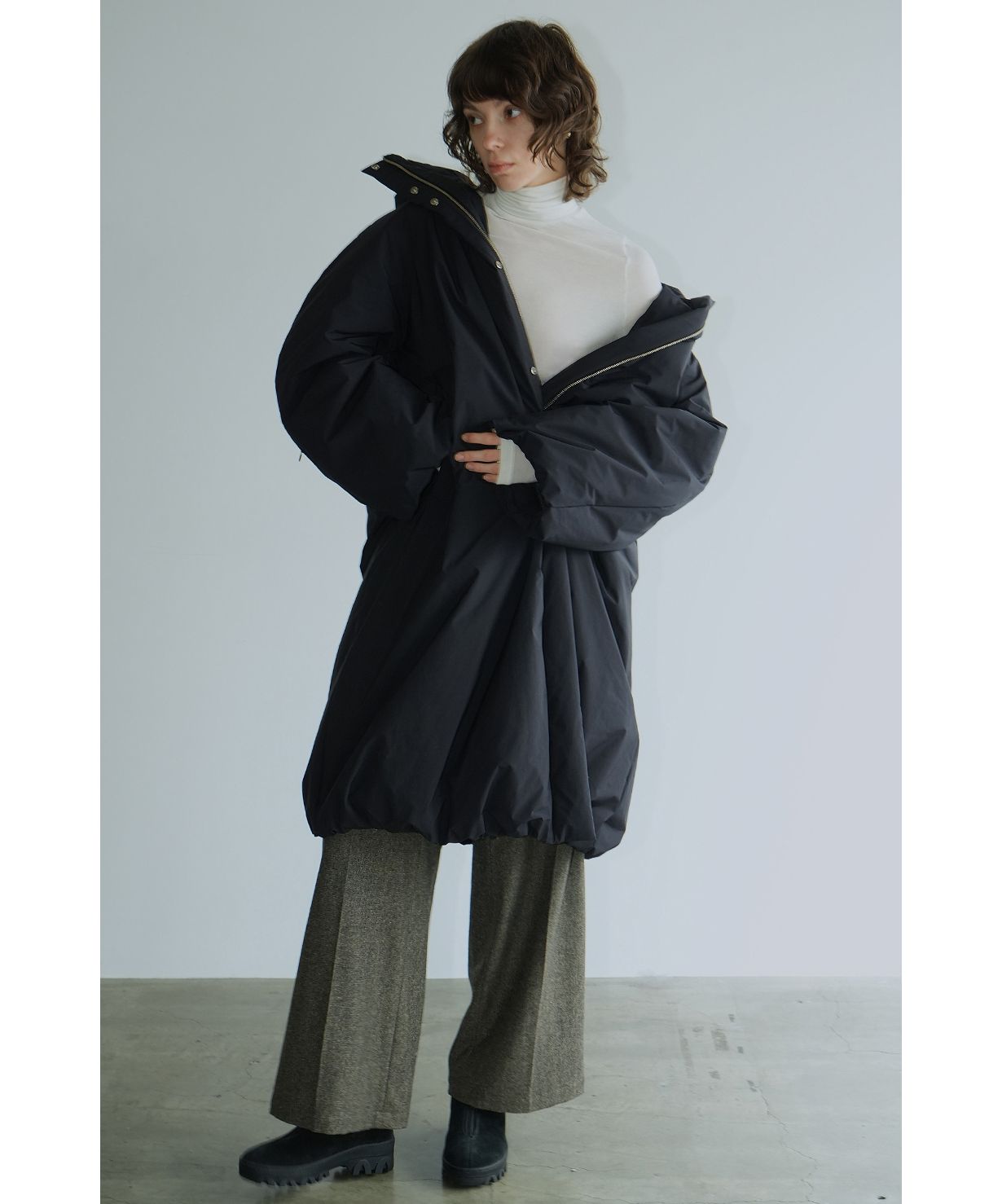 セール 40%OFF】BALLOON HOODIE LONG DOWN COAT(505796415 セール 40%OFF】BALLOON HOODIE LONG DOWN COAT(505796415