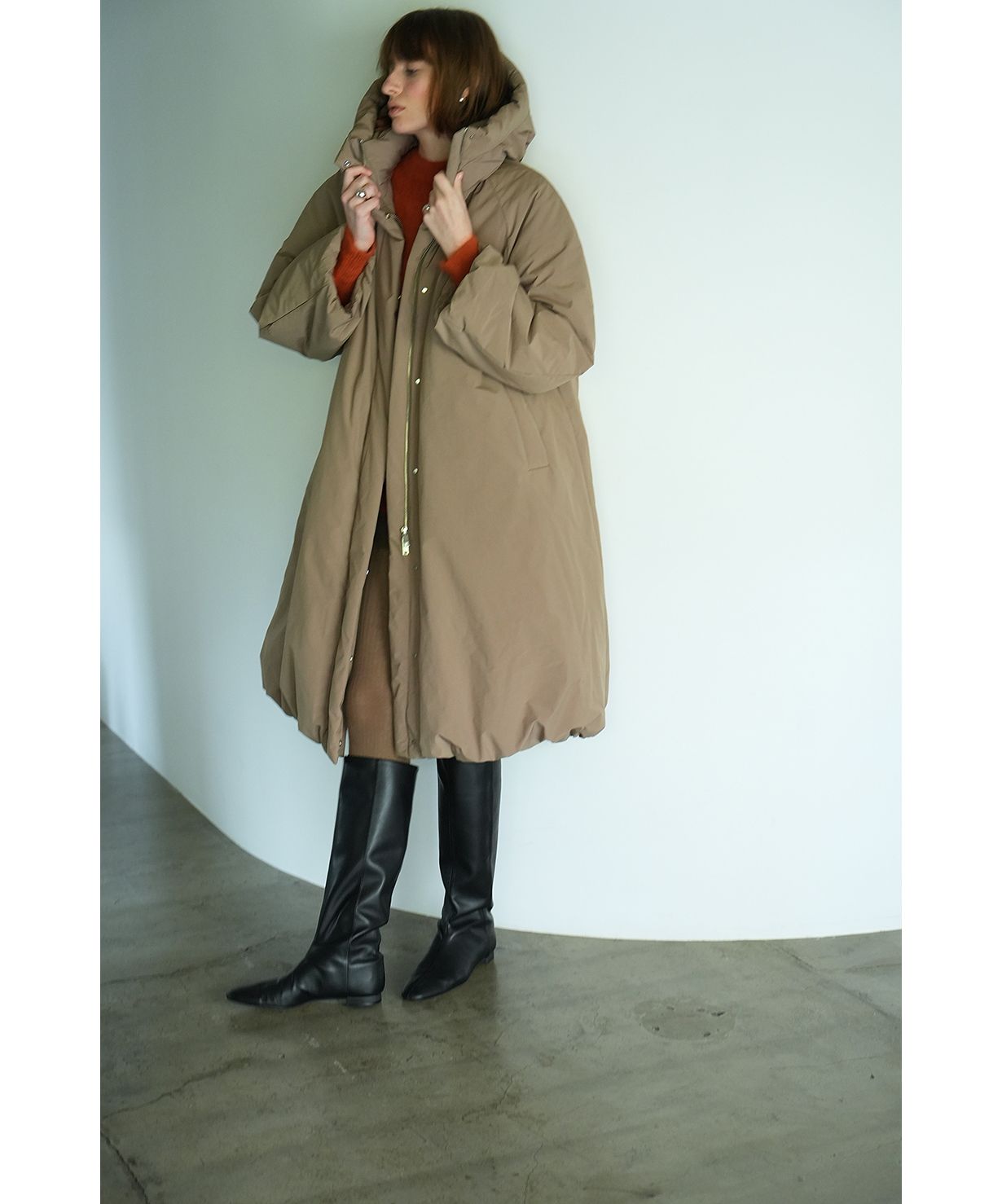 BALLOON HOODIE LONG DOWN COAT(505796415) | クラネ(CLANE) - d fashion