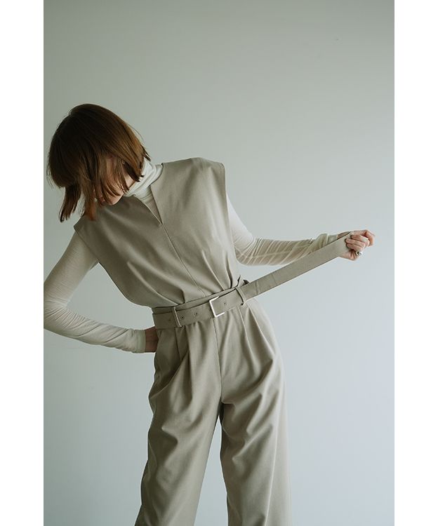 セール 50%OFF】SLEEVELESS BELTED ALL IN ONE(505796417 セール 50%OFF】SLEEVELESS BELTED ALL IN ONE(505796417