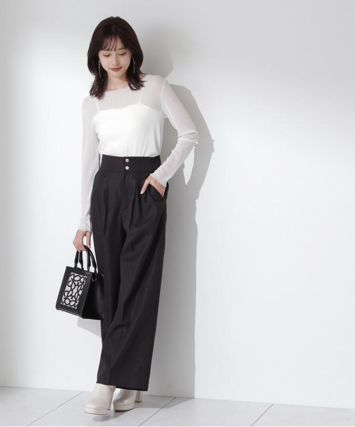 セール 50%OFF】ペプラムワイドパンツセットアップ(505799347 セール 50%OFF】ペプラムワイドパンツセットアップ(505799347