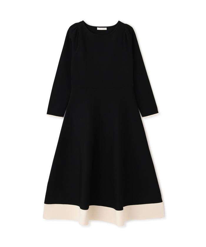 セール 30%OFF】バイカラーニットワンピース(505799349