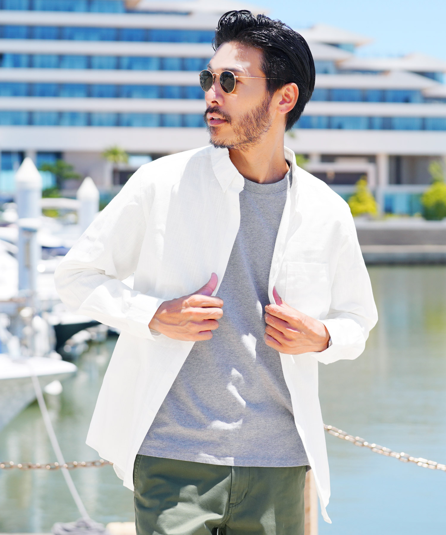 ジギーズショップ JIGGYS SHOP シャンブレーボタンダウンシャツ ジギーズショップ JIGGYS SHOP シャンブレーボタンダウンシャツ