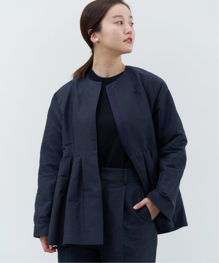IENA ＆NAVY etique ペプラムジャケット IENA（イエナ）の「＆NAVY etique ペプラムジャケット（ノー