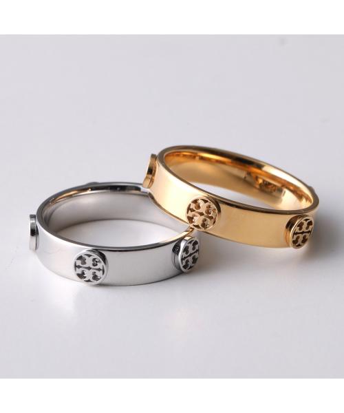 Tory Burch トリーバーチ ミラー スタッズ リング ロゴ 関送込 ミラー-スタッズ-リング-angle.