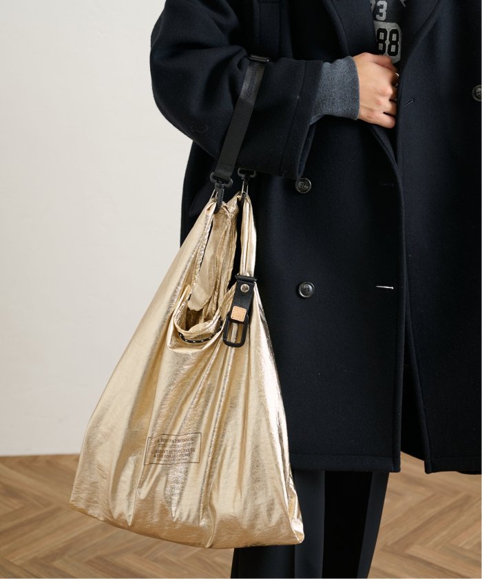 ベターザングッド BTG SHOPPERS BAG エコバッグ シルバー BETTER THAN GOOD/ベターザングッド】BTG SHOPPERS BAG