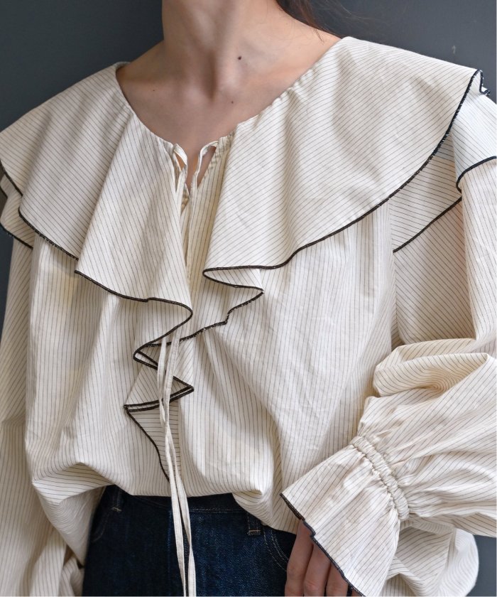 CHLOÉ ペイズリー柄 ニット ブラウス ブラック 2019 小さいサイズ】ダブルハイネックペプラムニットプルオーバー