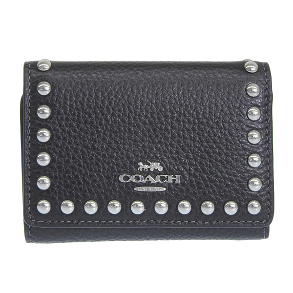 COACH コーチ MICRO WALLET マイクロ ウォレット スタッズ 三