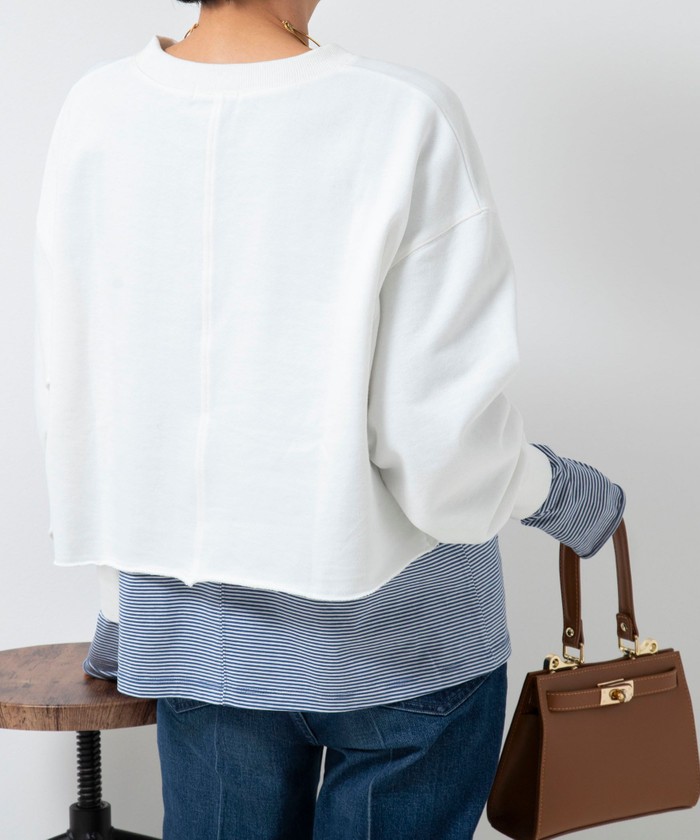 セール 40%OFF】ショート丈裏毛スウェット(505460269