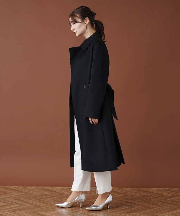 【美品】Leilian レリアン カシミヤ 100% ダブルボタン コート 大きいサイズ】レリアン ロングコート カシミヤ100 ダブルボタン