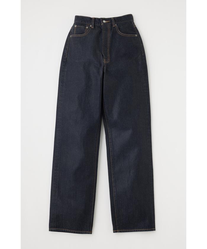 パンツ MOUSSY HW COATED LOOSE STRAIGHT マウジー MOUSSY HW COATED LOOSE STRAIGHT （L/BLU1