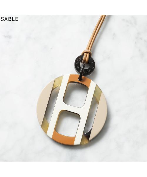 エルメス HERMES コルH ネックレス ゴールド リザード/メタル
