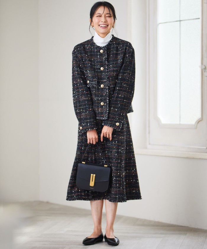 セール 30%OFF】GIOLICA カラーミックスツイード ジャケット
