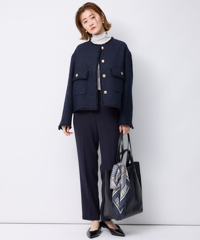 セール 30%OFF】GIOLICA カラーミックスツイード ジャケット