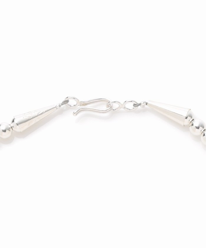 INDIAN JEWELRY 5mm シャイニービーズネックレス20インチ