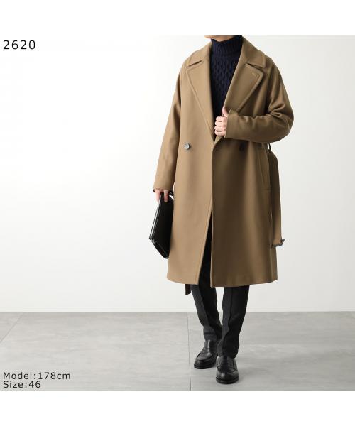 セール】HEVO ベルテッドコート BRINDISI E725 ウール ダブル セール】HEVO ベルテッドコート BRINDISI E725 ウール ダブル
