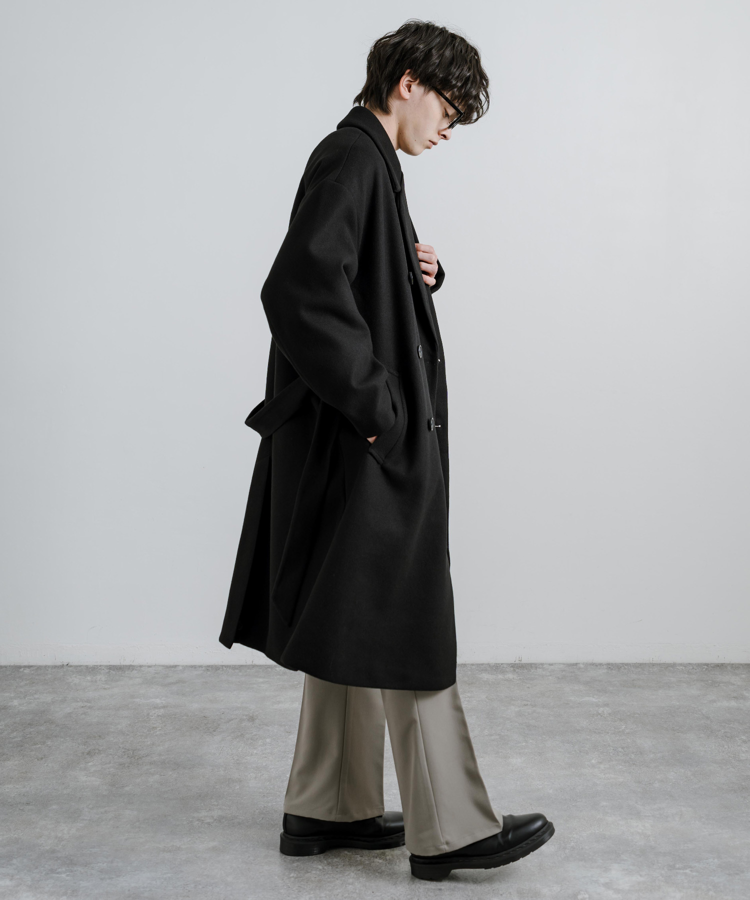 【SALE】DUNHILL ヘリンボーン チェスターコートIT50のみ クーポン】ロッキーモンロー Rocky Monroe ラップコート