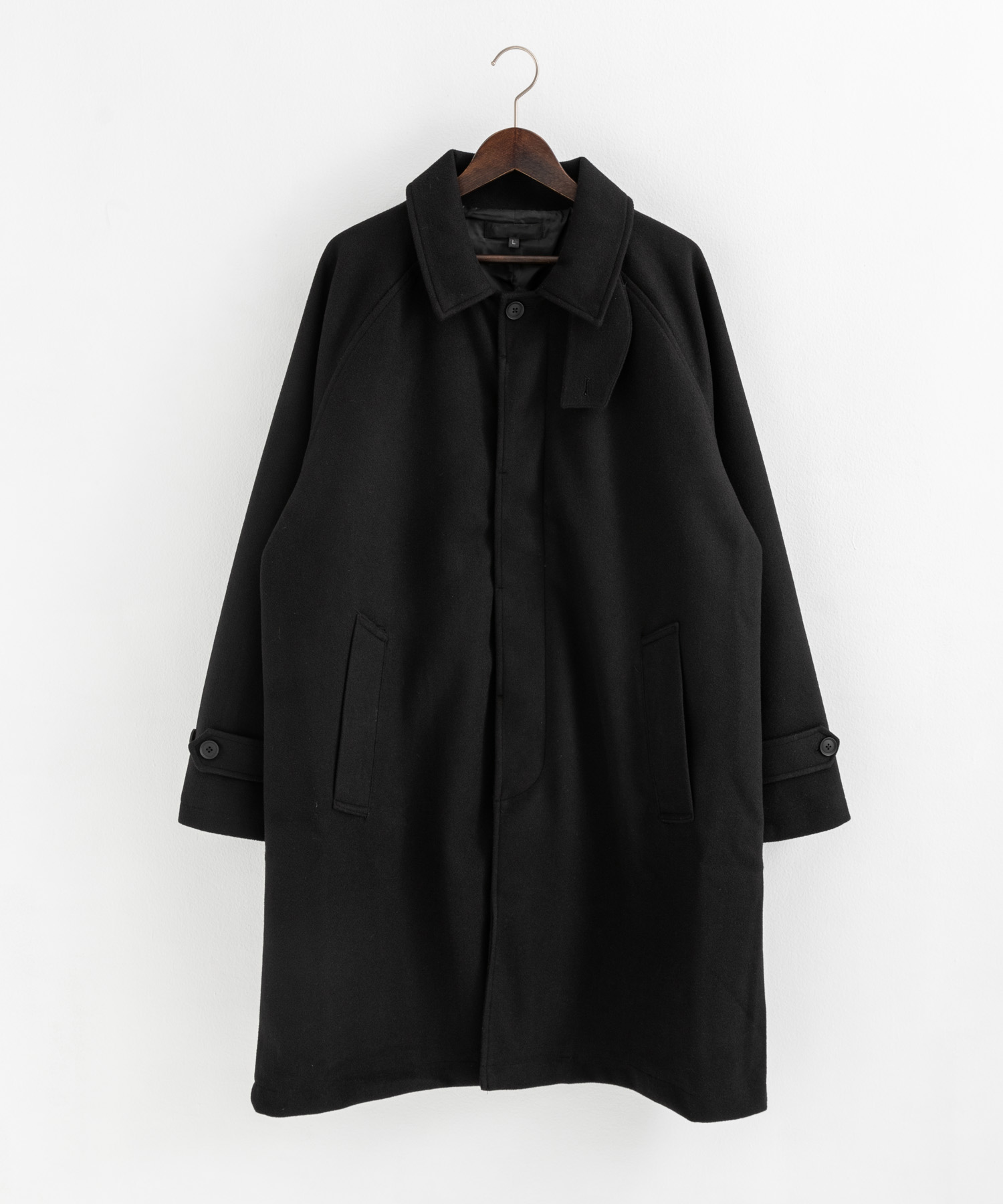 steven alan メルトンチェスターコート Sサイズ 黒（Steven Alan