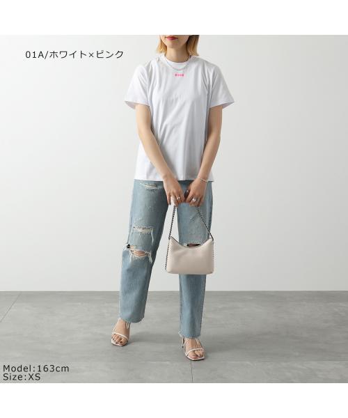 MSGM MDM100 半袖 Tシャツ カットソー 丸首 ちびロゴ エムエスジーエム MSGM MSGM MDM100 半袖 Tシャツ カットソー