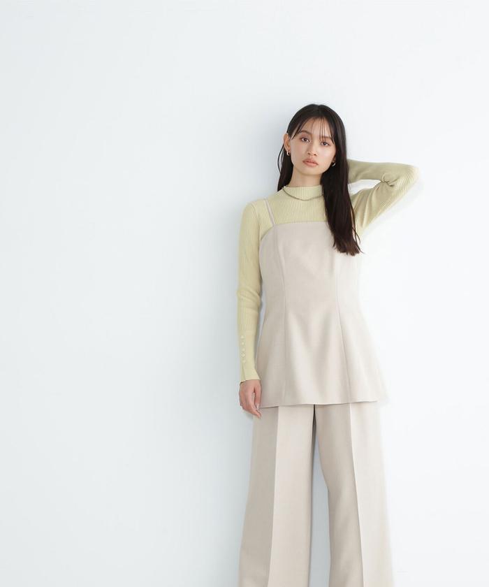 NATURAL BEAUTY BASIC 花柄レイヤード風ワンピース S｜Yahoo