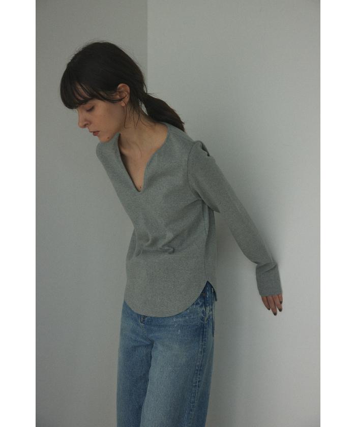 v neck tight tops(505809250) | ブラックバイマウジー(BLACK BY