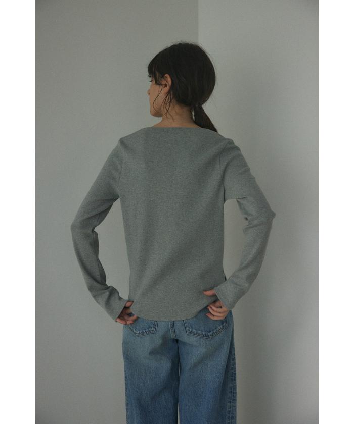 ブラックバイマウジー　v neck tight tops BLACK BY MOUSSY | v neck tight tops (Tシャツ・カットソー