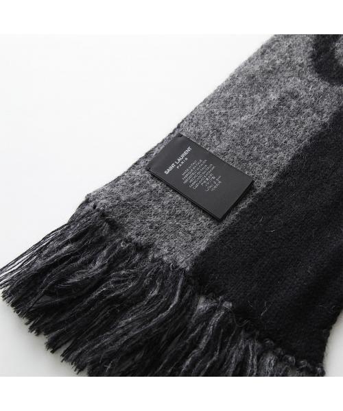 セール】SAINT LAURENT マフラー 719421 3YI68 ロゴ(505809897 セール】SAINT LAURENT マフラー 719421 3YI68 ロゴ(505809897