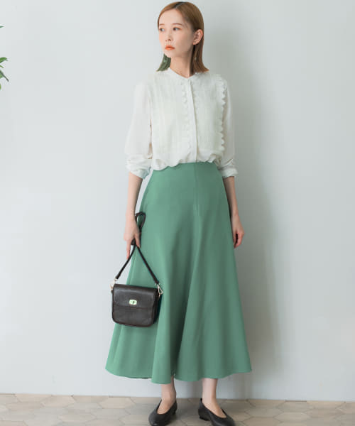 セール 50%OFF】ウォッシャブルロングサーキュラースカート セール 50%OFF】ウォッシャブルロングサーキュラースカート