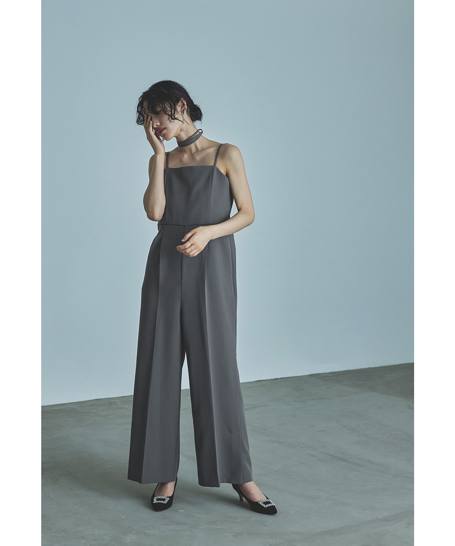 niana パンツドレス ダブルクロスオールインワンドレス