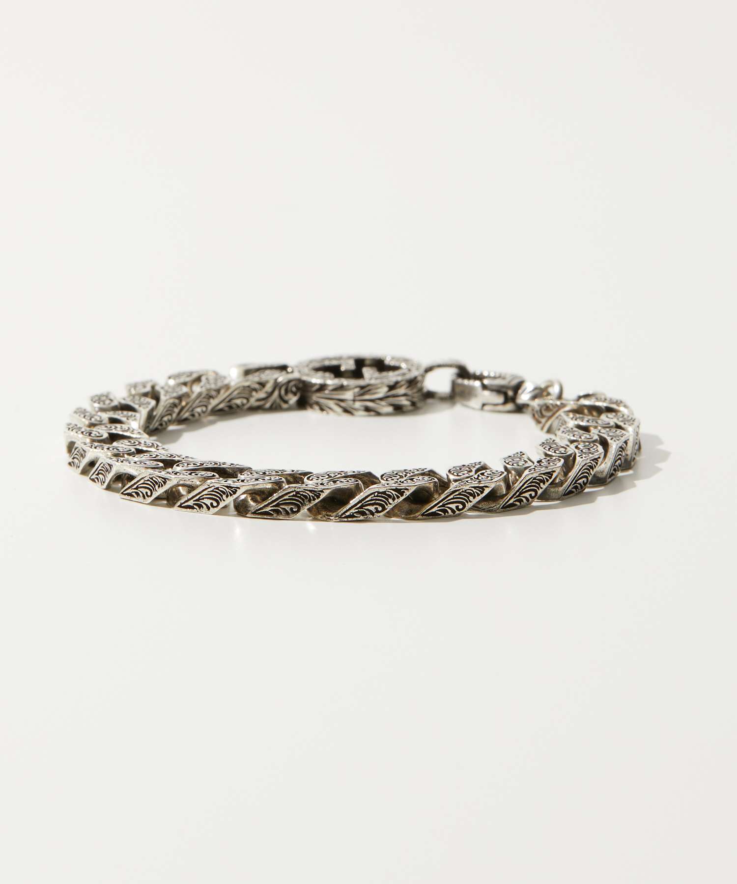 GUCCI　クロコダイル　ブレスレット AUTHENTIC GUCCI SILVER COIN CHARM BRACELET TOTAL L:19CM NEW