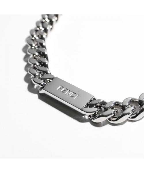FENDI ネックレス 7AJ544 B08 ロゴプレート(505812683 FENDI ネックレス 7AJ544 B08 ロゴプレート(505812683