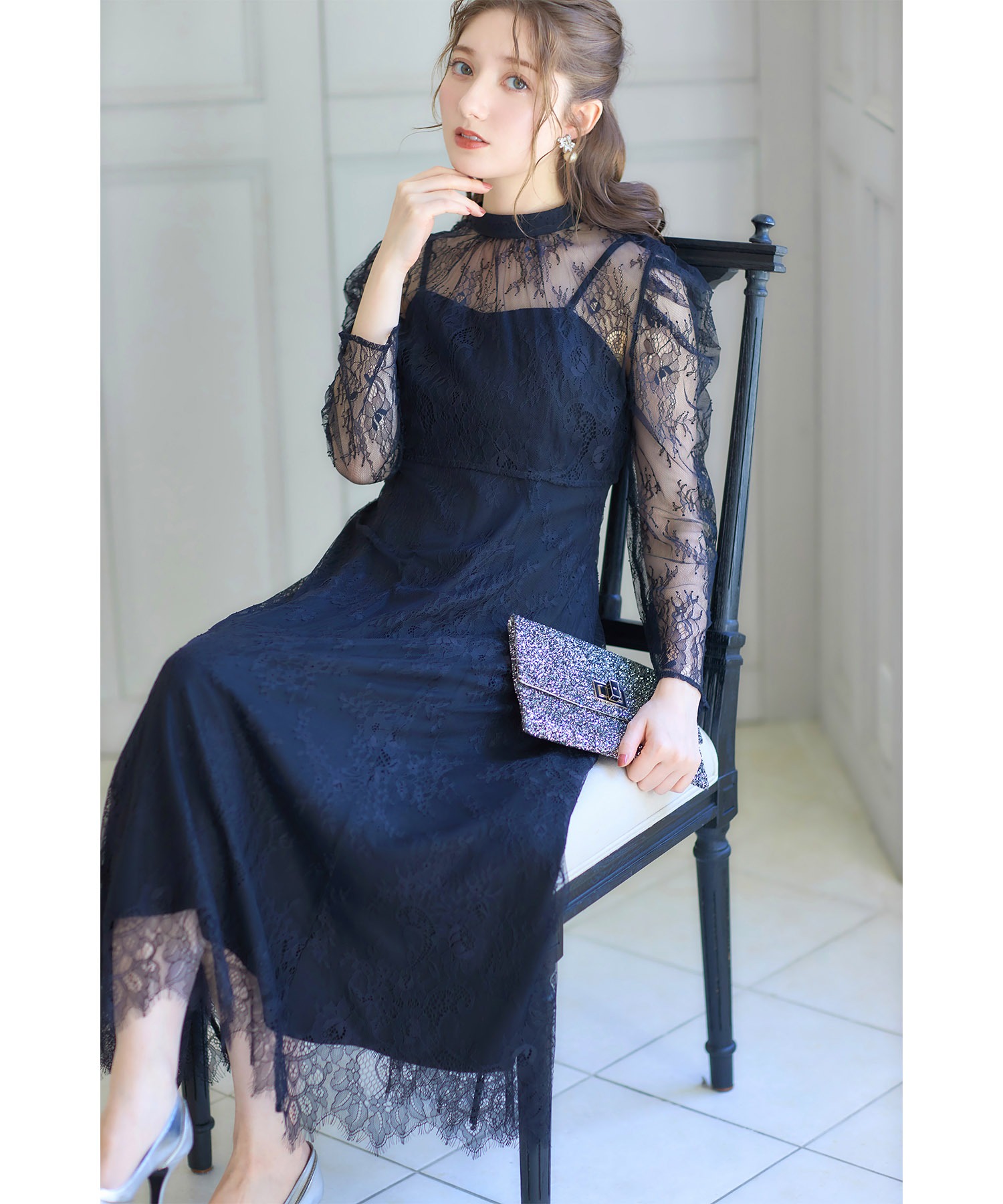 マルチＷＡＹレースボレロ×レースキャミワンピースSET(505800177) | トッコクローゼット(tocco closet) - d fashion