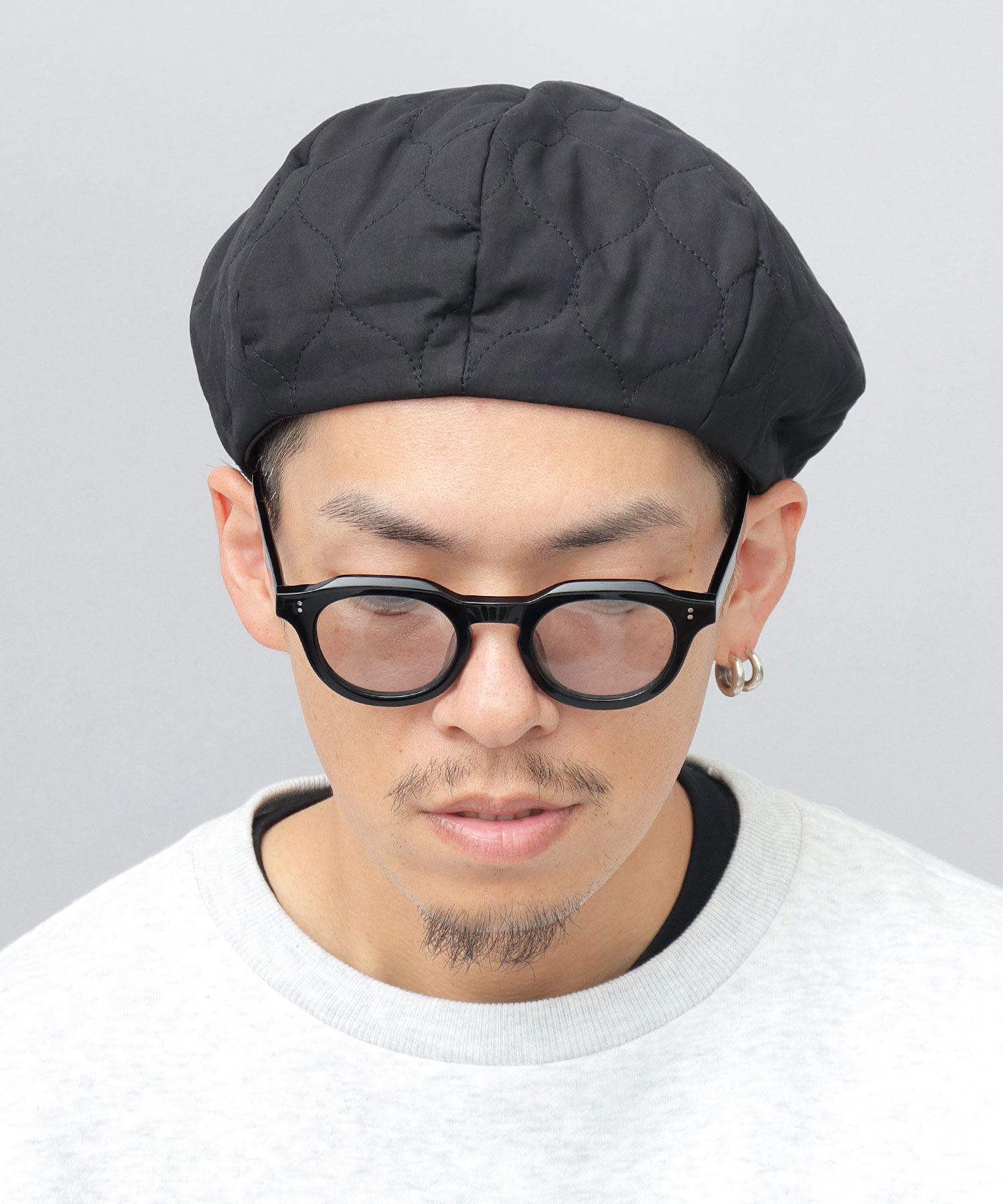 ベーシックエンチ Basiquenti オニオンキルト ベレー帽