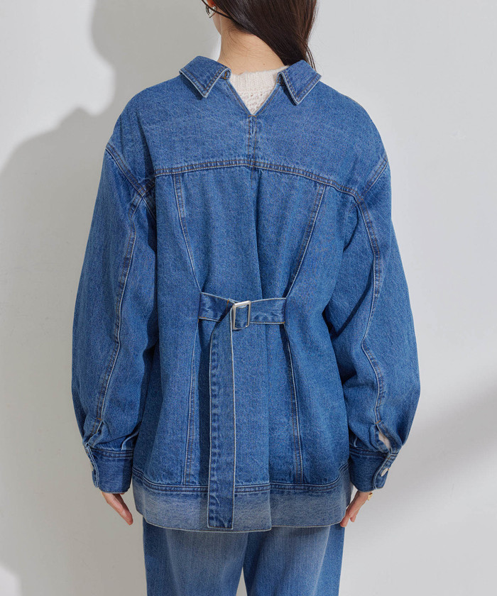 DIESEL /ディーゼル VISEMAC オーバーサイズフリルデニムジャケット