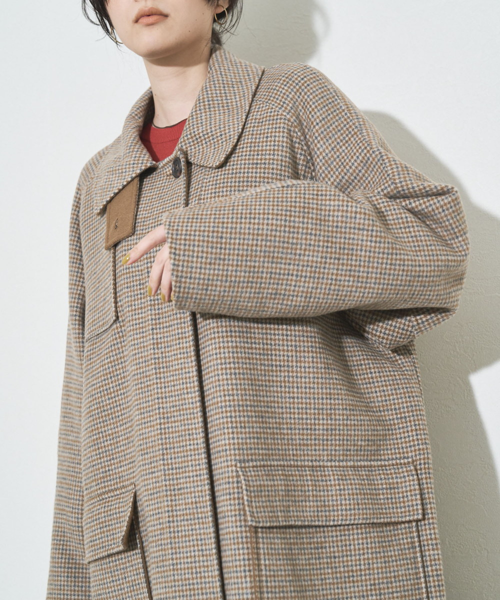新品　AURALEE ガンクラブチェック コート サイズ4 オーラリー AURALEE 17AW ガンクラブチェックチェックコートオーラリー4