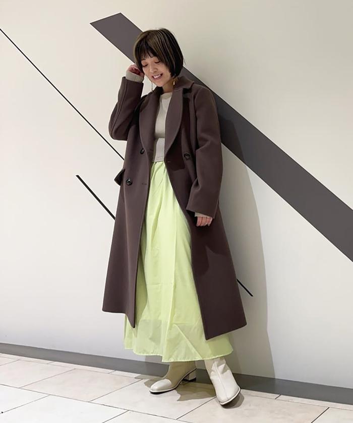 セール】HAMILTON ラムズチェスターコート《S Size Line セール】HAMILTON ラムズチェスターコート《S Size Line