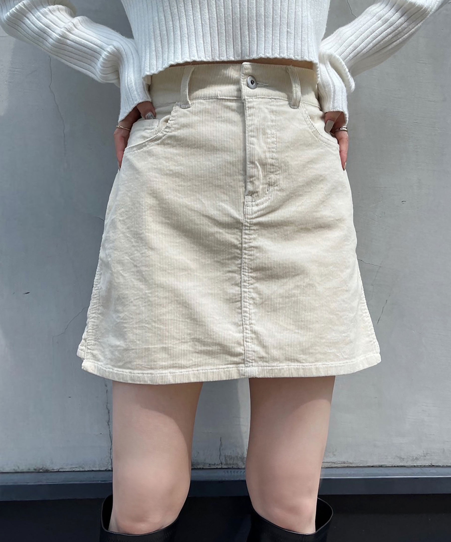 セットアップ カシュクール ミニ丈スカート 透け感 シアー L3225 杏さん着用/Oggi10月号掲載】シャイニー プリーツスカート / 23
