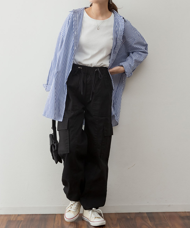 【goa（ゴア）】 麻 レーヨン 裾絞り パンツ OUTDOOR PRODUCTS APPAREL（アウトドアプロダクツアパレル）の
