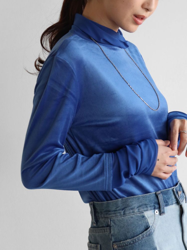 RADIATE 、ヤマダヤ、 ネイビー シフォン トップス RADIATE 、ヤマダヤ、 ネイビー シフォン トップス