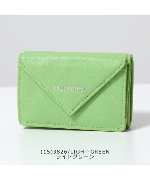 セール】BALENCIAGA 三つ折り財布 PAPER ZA MINI WALLET(505814844