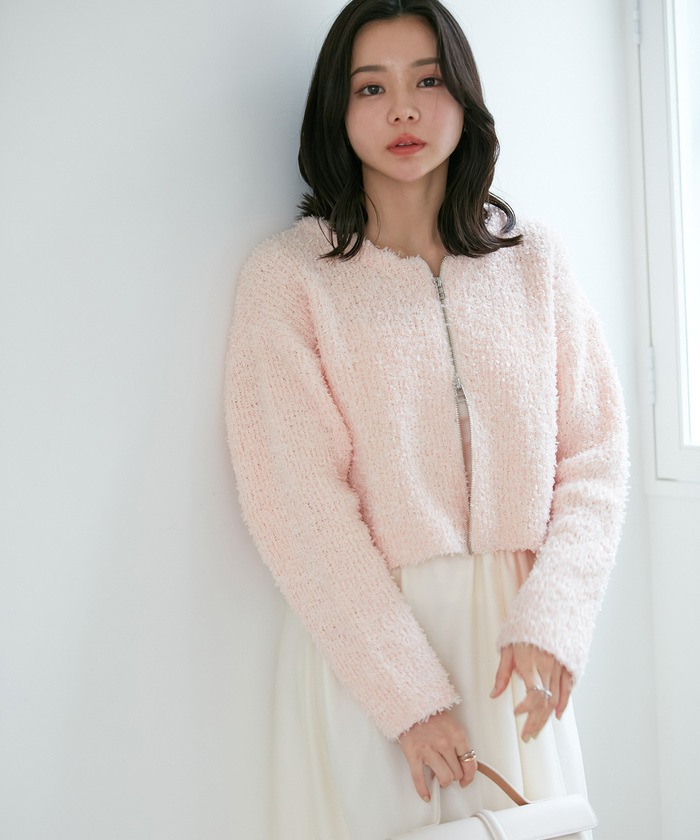 セール 40%OFF】リボンヤーンジップカーディガン(505814918