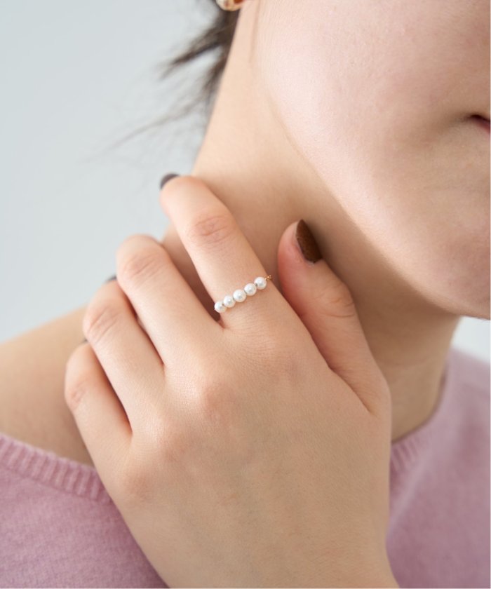 GIGI ジジIENA別注チェーンパールリング