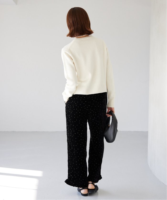 セール】【ne Quittez pas(ヌキテパ)】VELVET FRILL PANTS